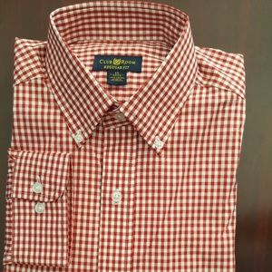 Club Room Regular fit BD Dress shirt Red 15-32/33